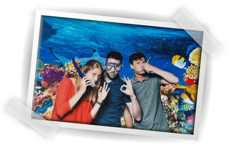 green screen photobooth achtergrond bepalen