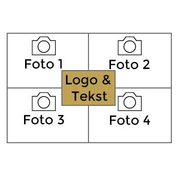 Grote foto met 4 Foto's