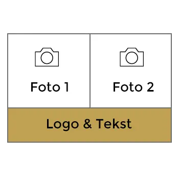 Grote foto met 2 Foto's (horizontaal)